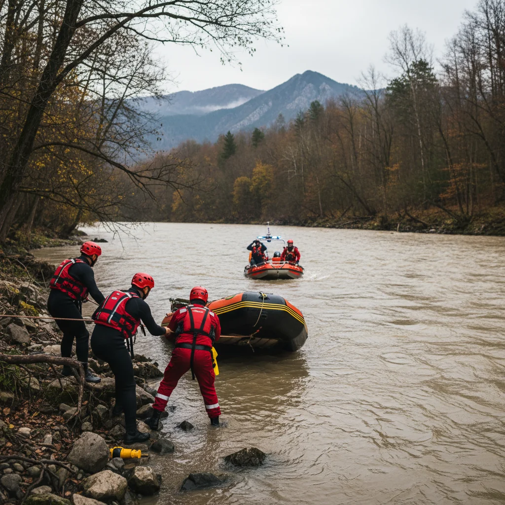 Intervenție de urgență pe râul Olt, coordonată de la Pitești în județul Argeș