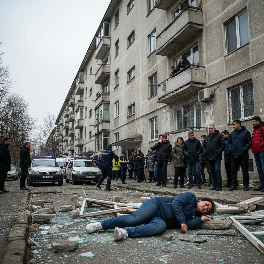 Femeie grav rănită după ce a căzut de la etaj în Mioveni