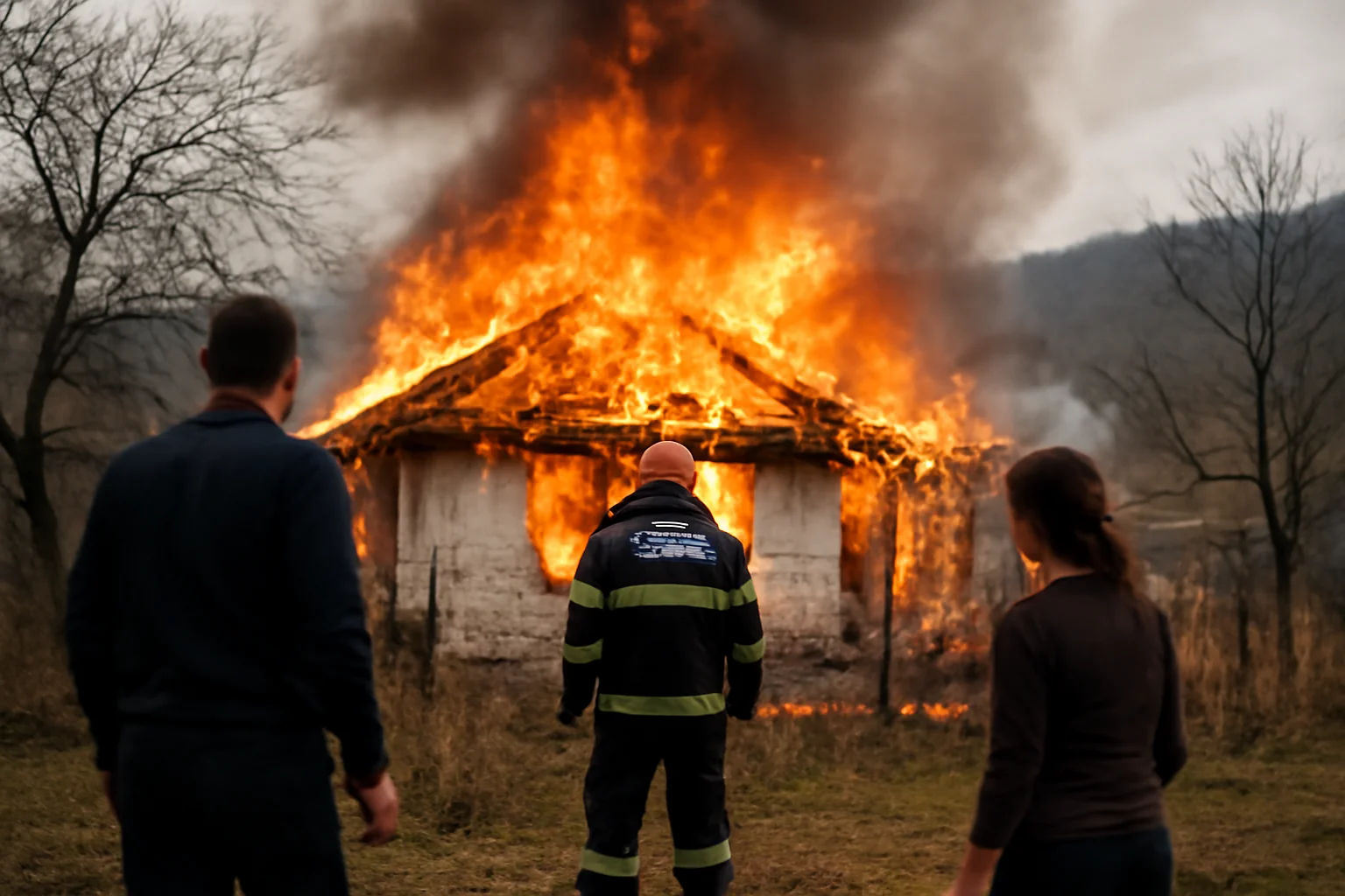 Incendiu puternic într-o gospodărie din Valea Danului, Argeș, anunțat de autorități din Pitești