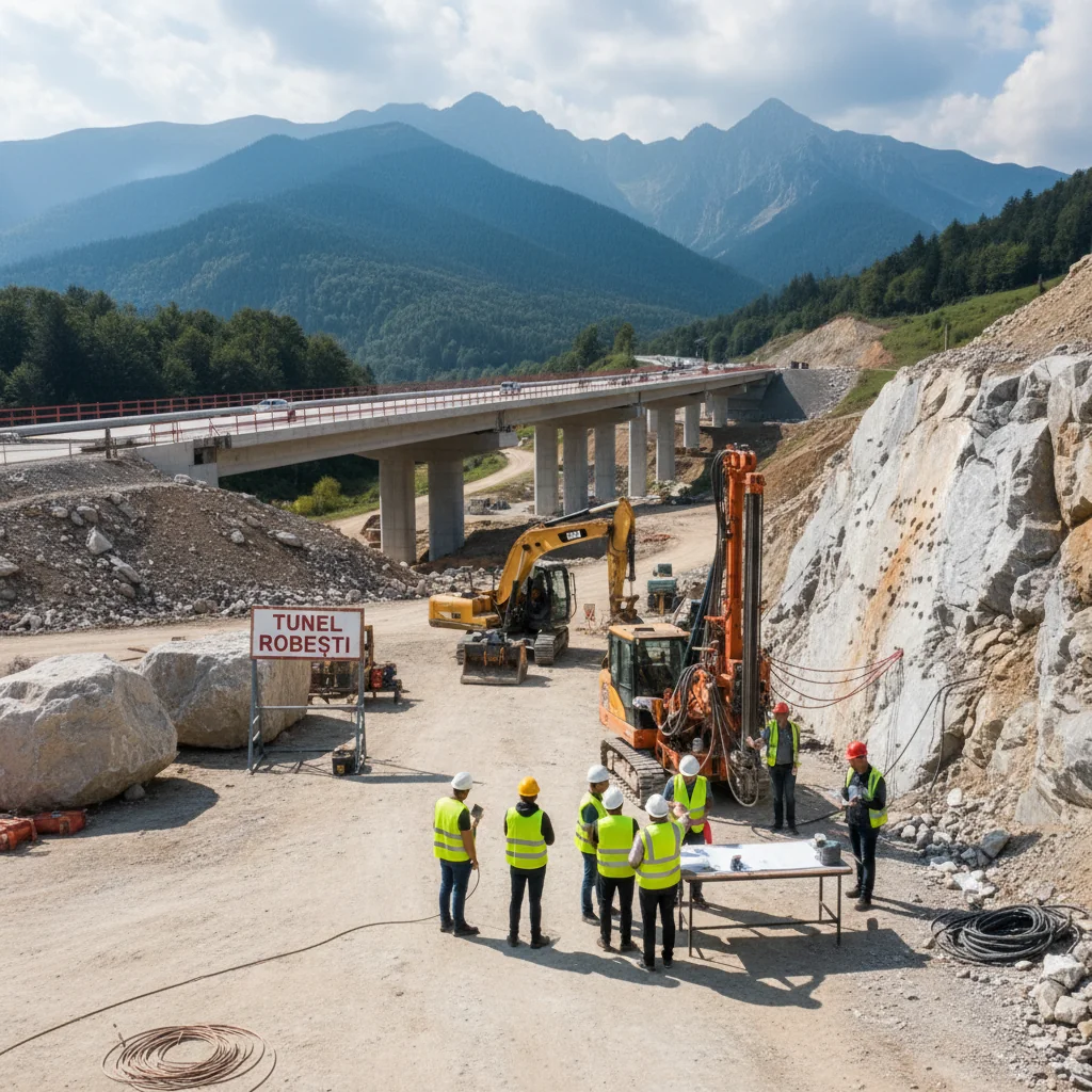 Lucrările la autostrada Sibiu–Pitești avansează: se pregătește dinamitarea tunelului Robești, cu impact direct pentru Pitești