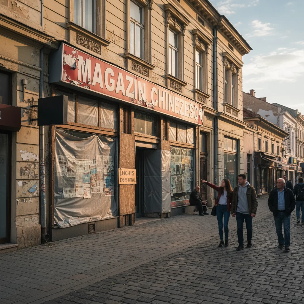 Magazinul chinezesc din centrul Piteștiului, închis definitiv în fostul spațiu Zara