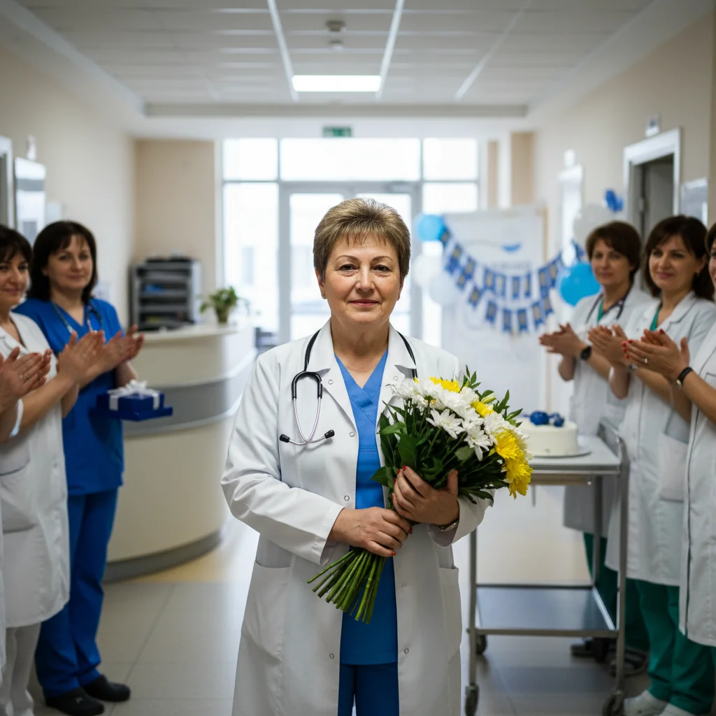 Medicul de urgență Alina Mărtău, reper al SJU Pitești, aniversată la 65 de ani
