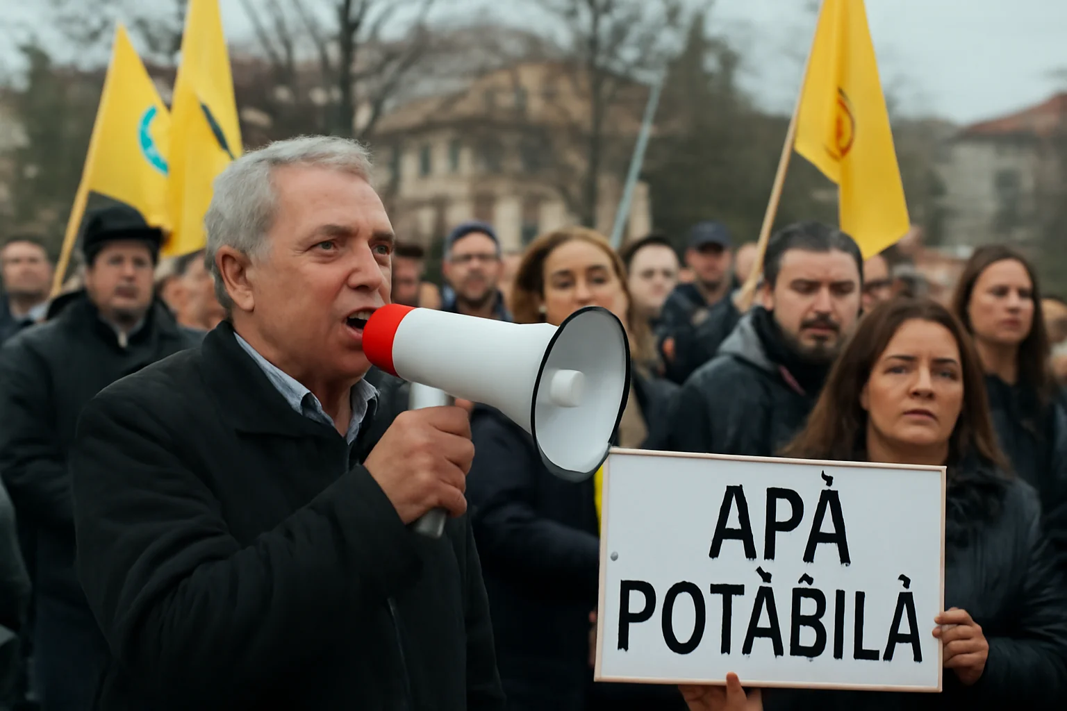 Miting AUR la Curtea de Argeș pe tema apei potabile, subiect de interes și pentru locuitorii din Pitești