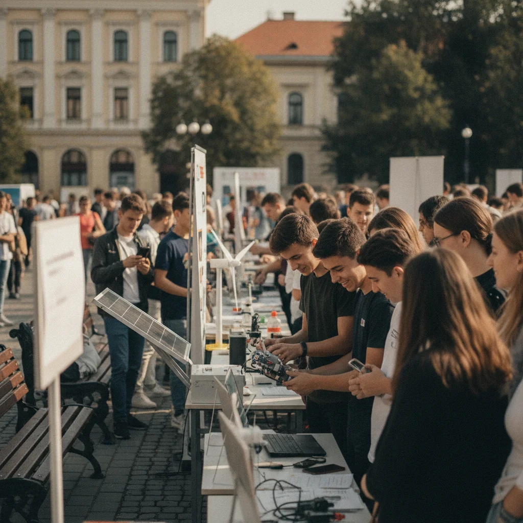23 de proiecte științifice ale liceenilor, expuse astăzi în Piața Primăriei