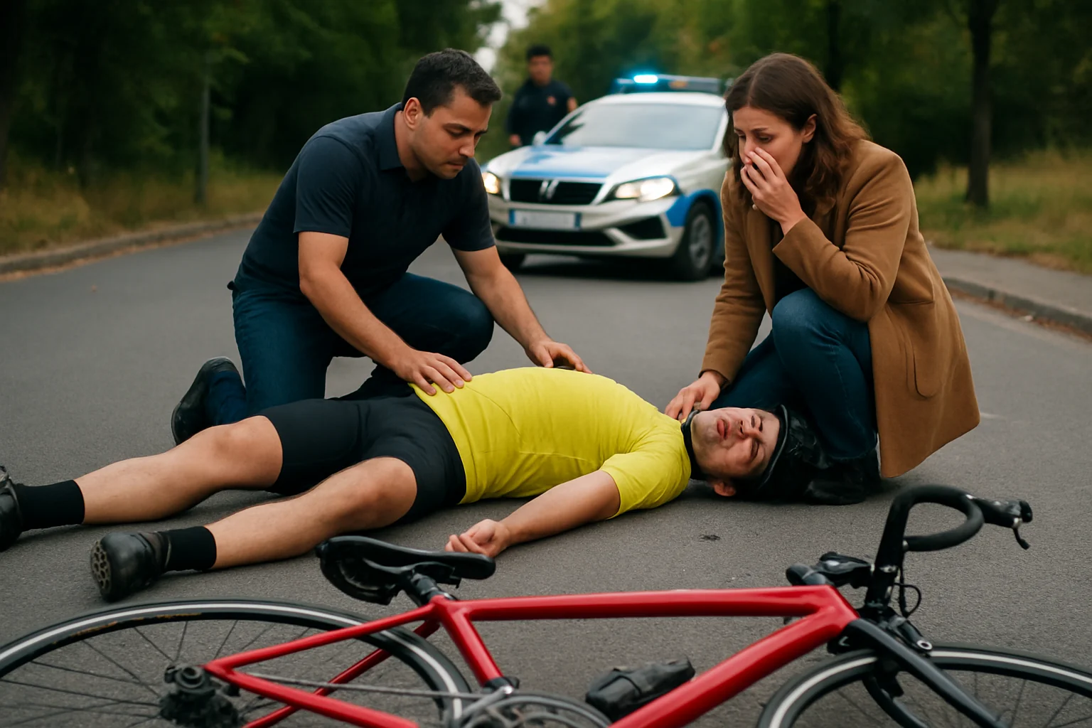 Accident grav în Pitești: biciclist rănit grav!