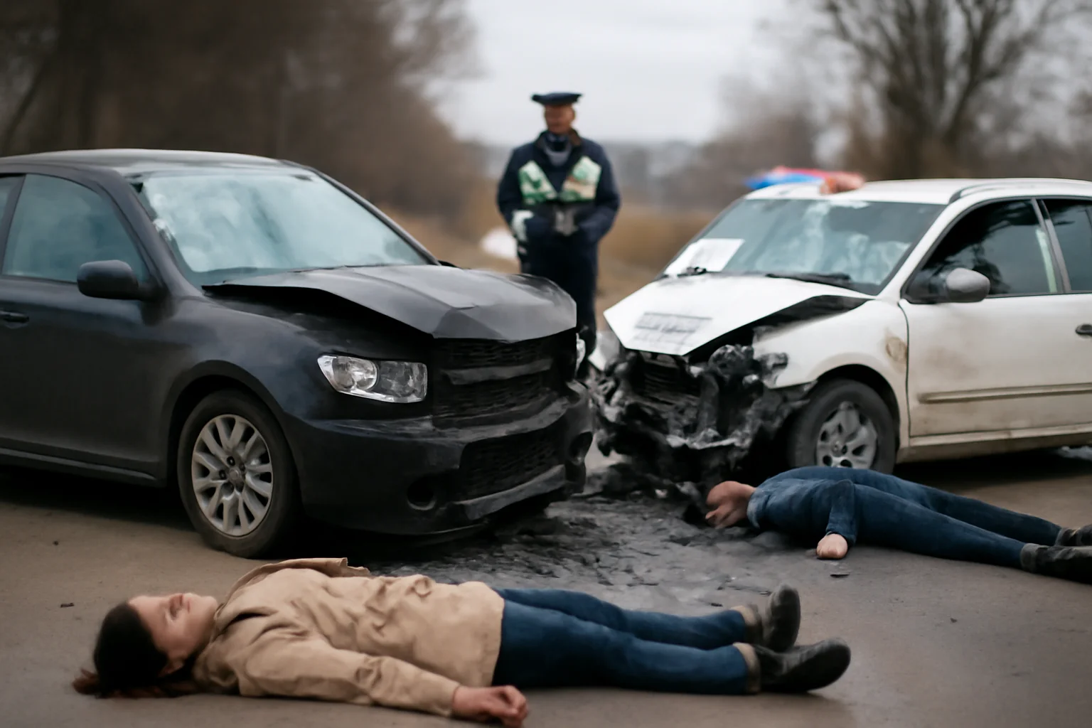 Accident grav în Pitești: Trei victime în stare critică
