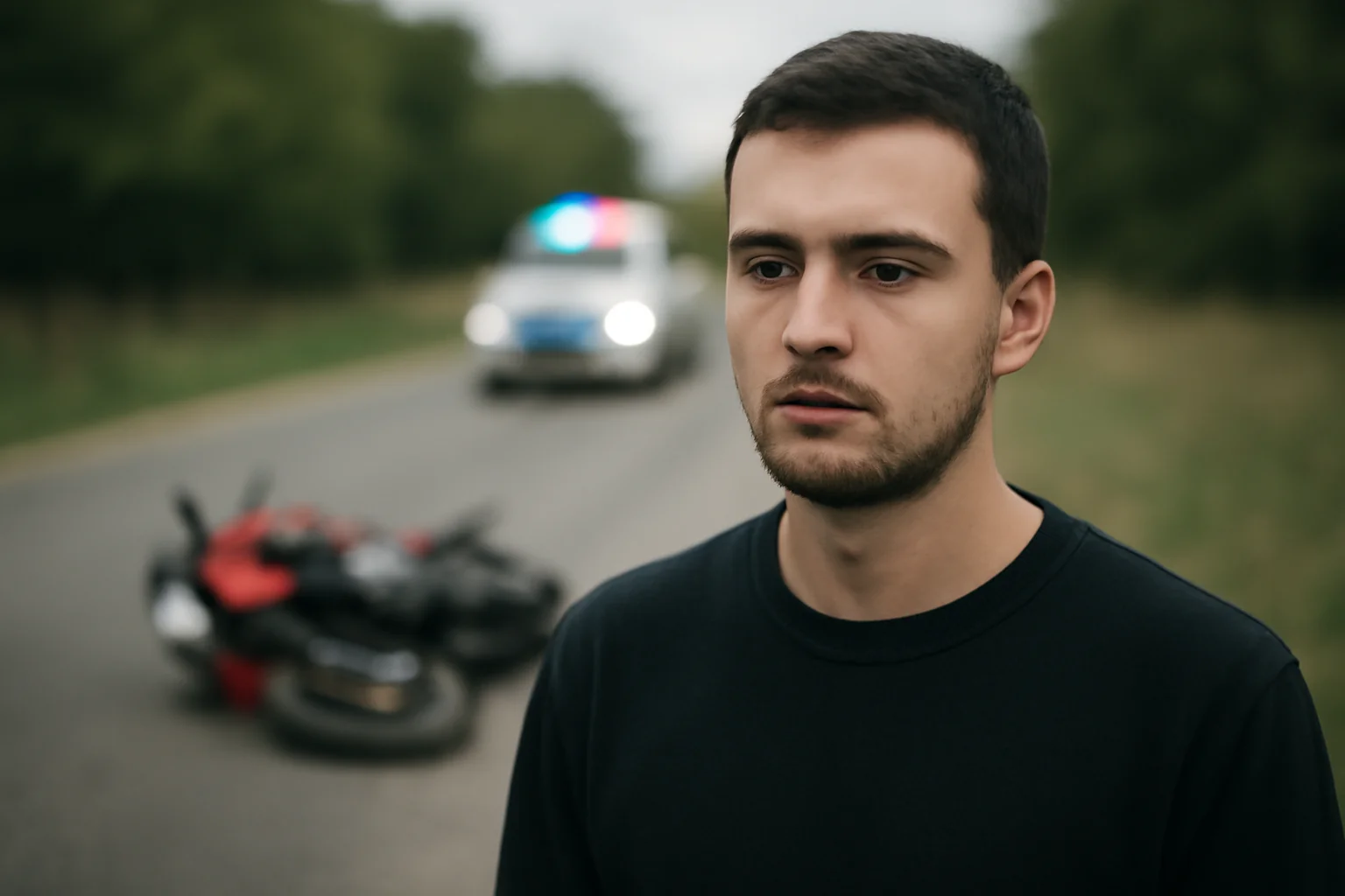 Accident mortal la Merișani: motociclist de 79 de ani, pe DN7C