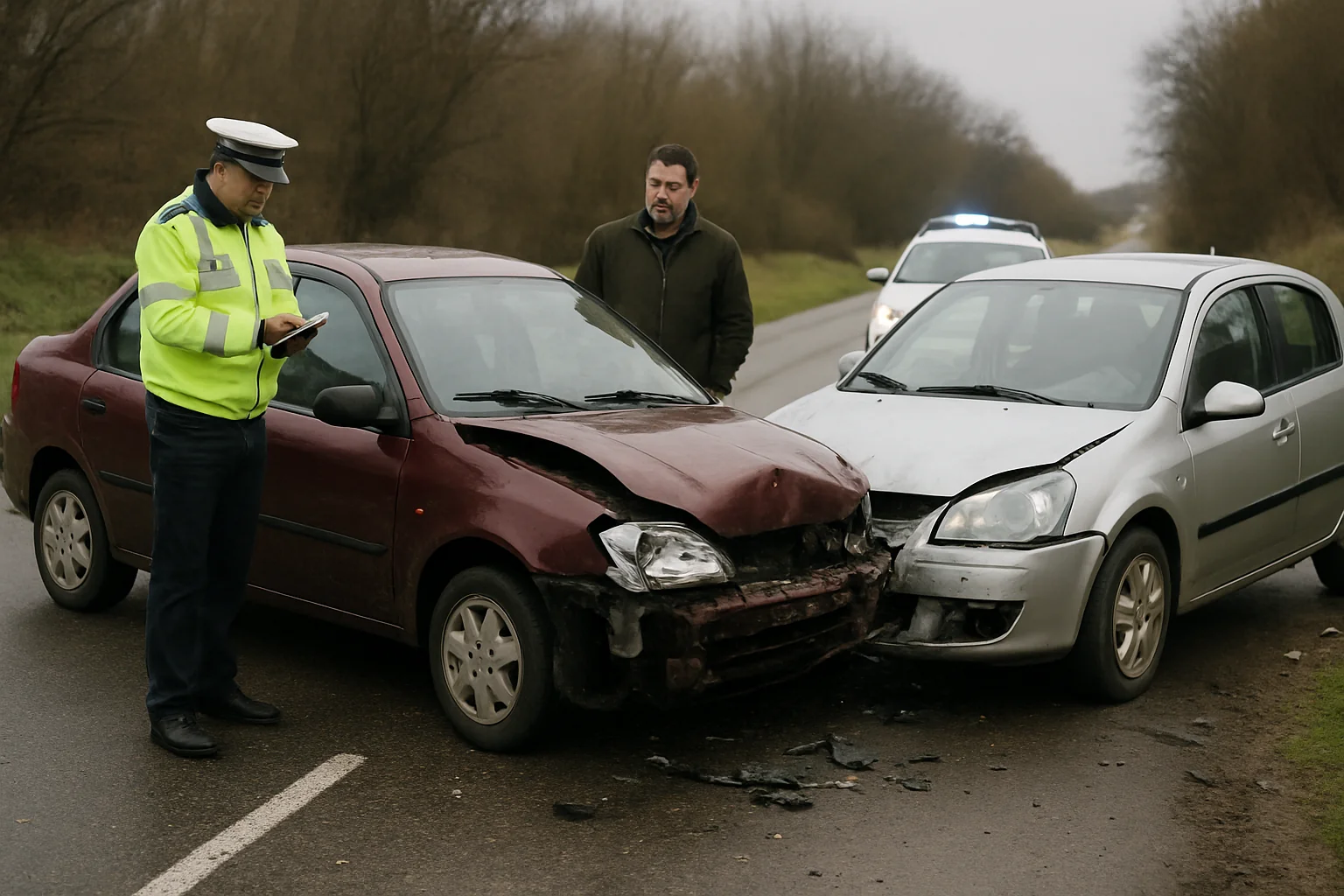 Accident pe DEx12 la Albota: Trafic blocat spre Slatina
