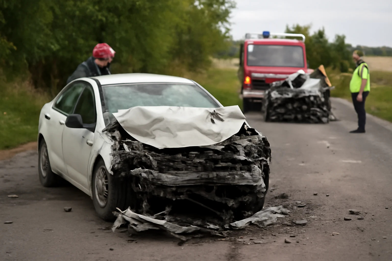 Accident rutier cu două autocamioane și un autoturism în comuna Drăgănești, județul Argeș, anunțat de la Pitești