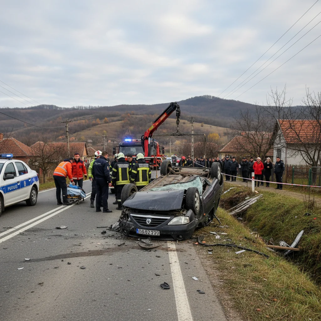 Accident rutier cu victime la Lunca Corbului, anunțat de autorități din Pitești