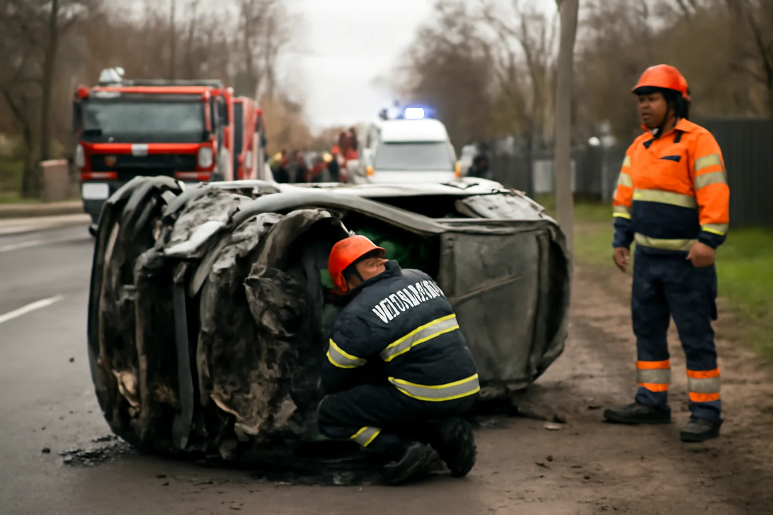 Accident rutier grav la Pitești, o persoană rămasă încarcerată