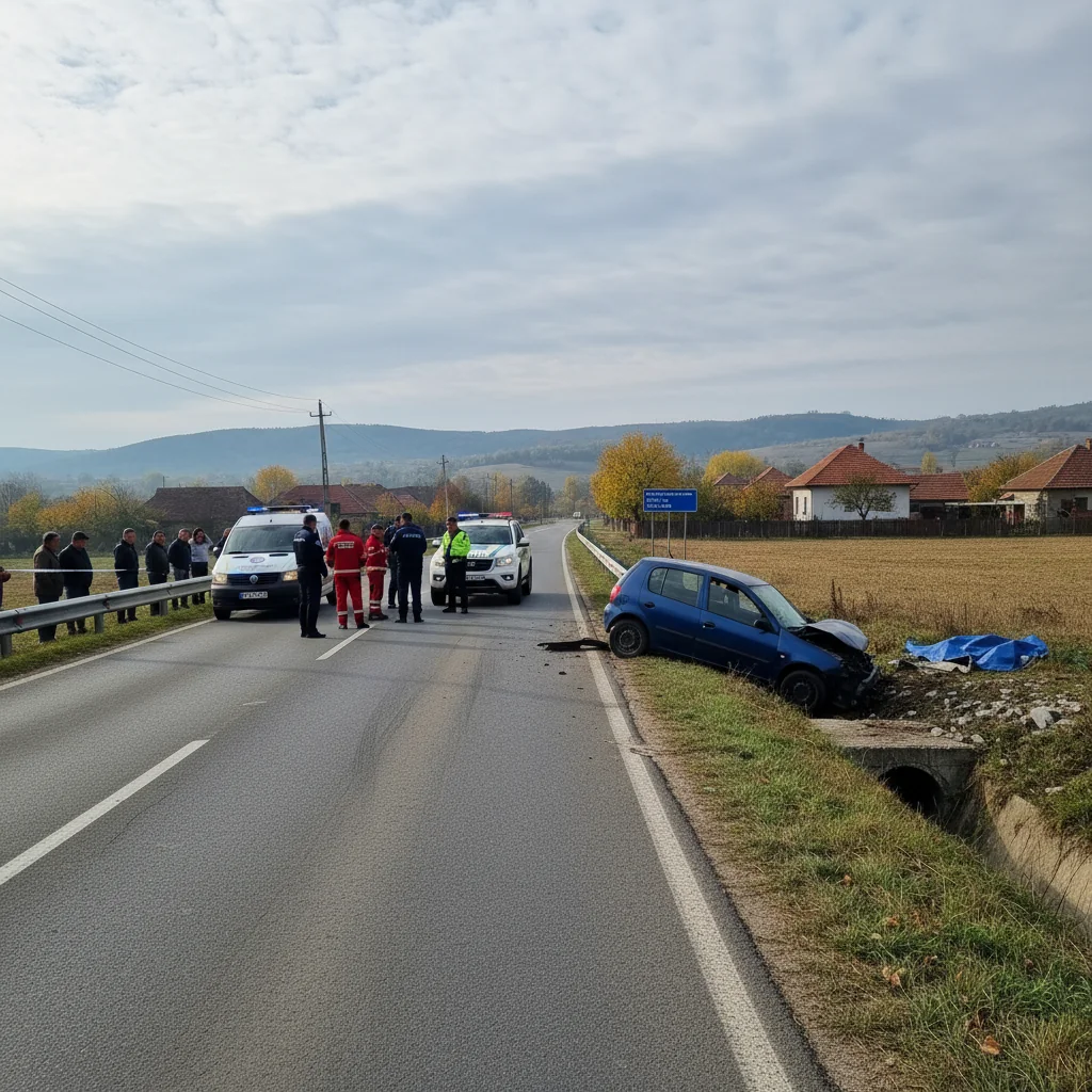 Accident rutier mortal lângă Pitești, pe DN 73, un minor de 17 ani și-a pierdut viața