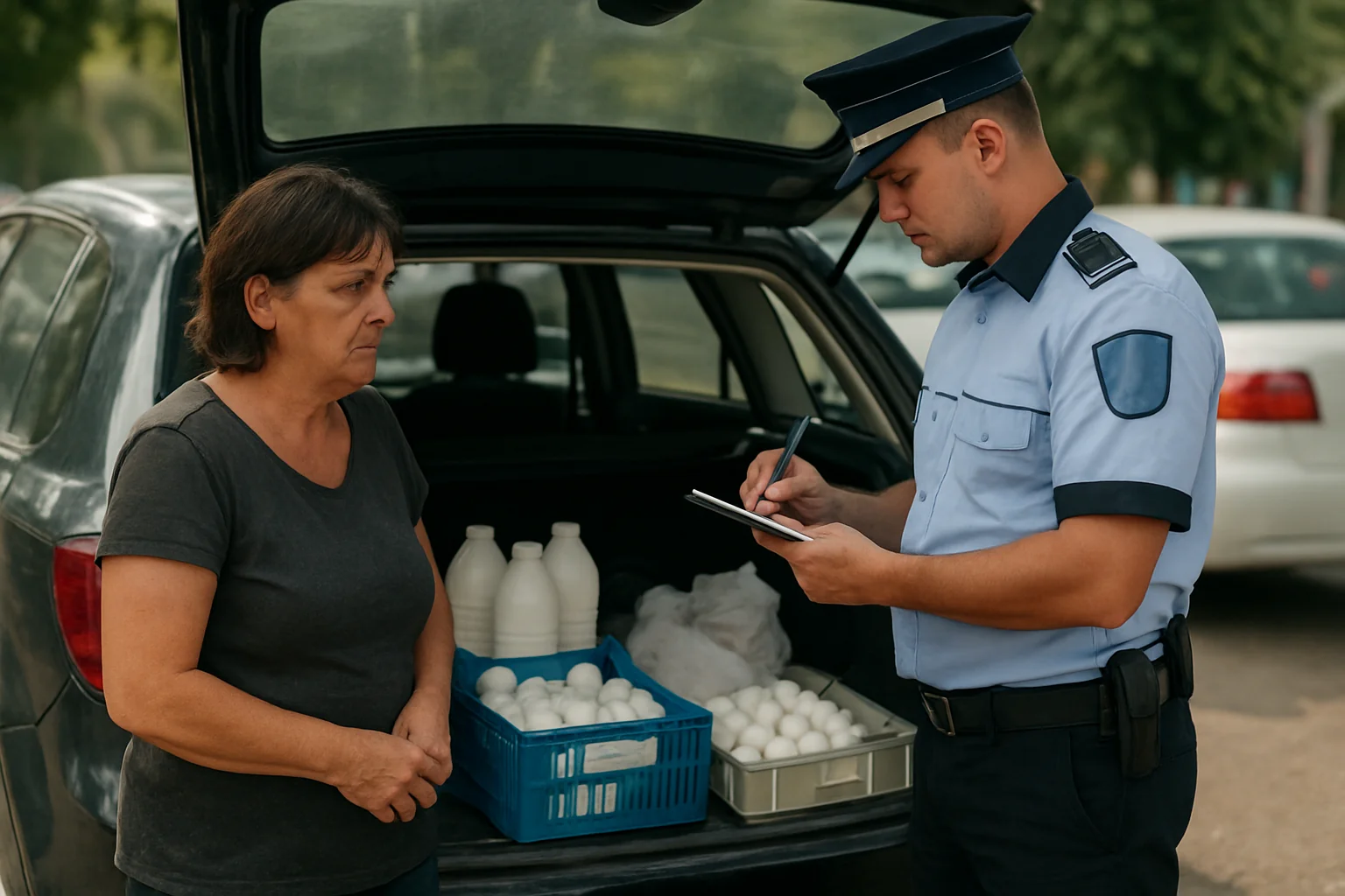Amenzi pentru vânzarea ilegală de alimente în Pitești