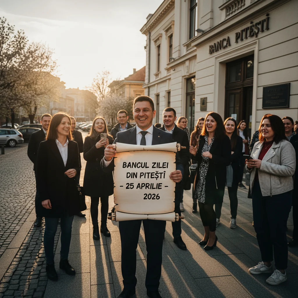 Bancul zilei din Pitești – 25 aprilie 2026