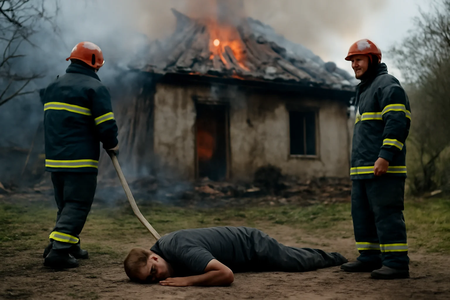 Bărbat găsit mort într-o casă incendiată la Budeasa, lângă Pitești
