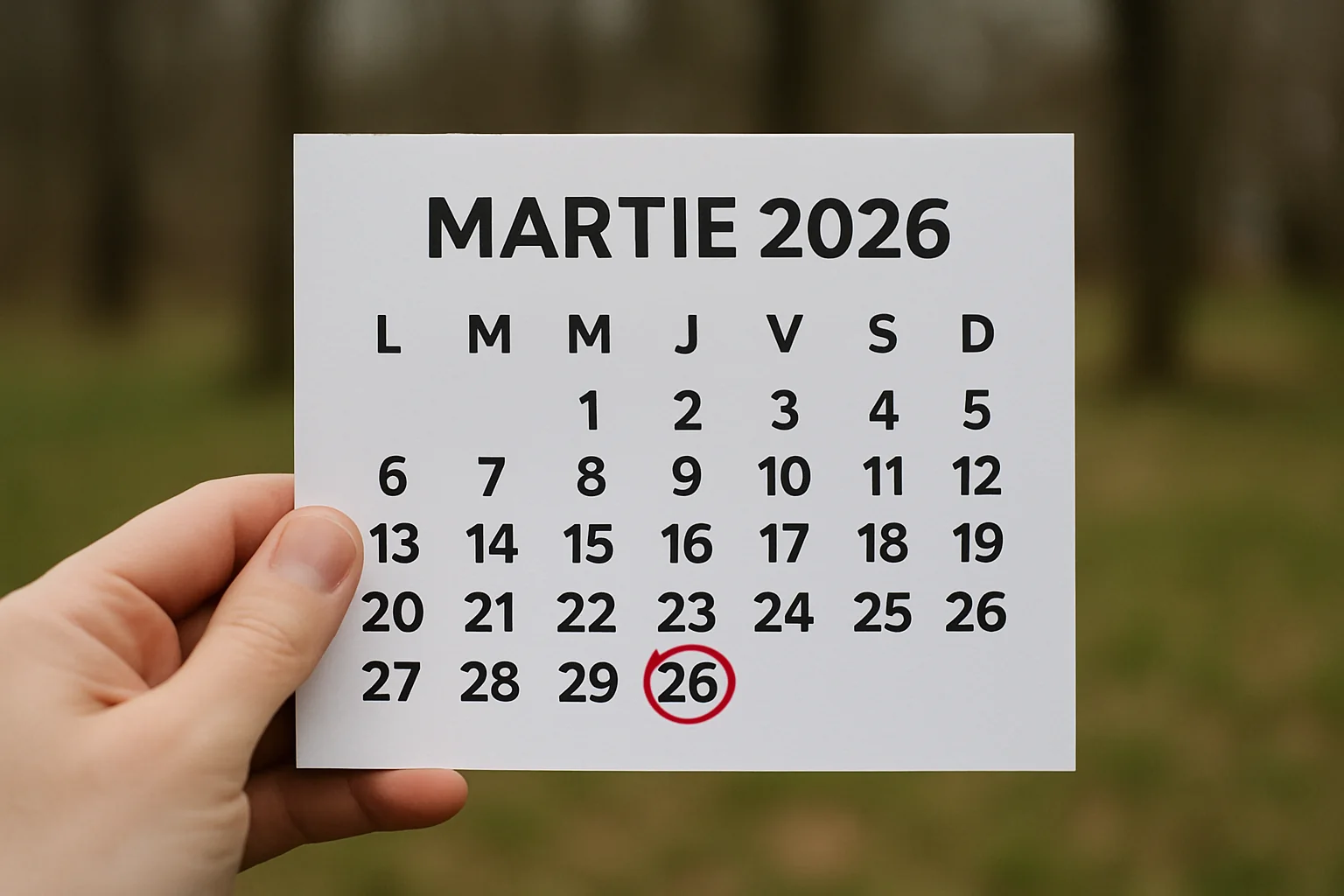 Calendar ortodox – 26 martie 2026
