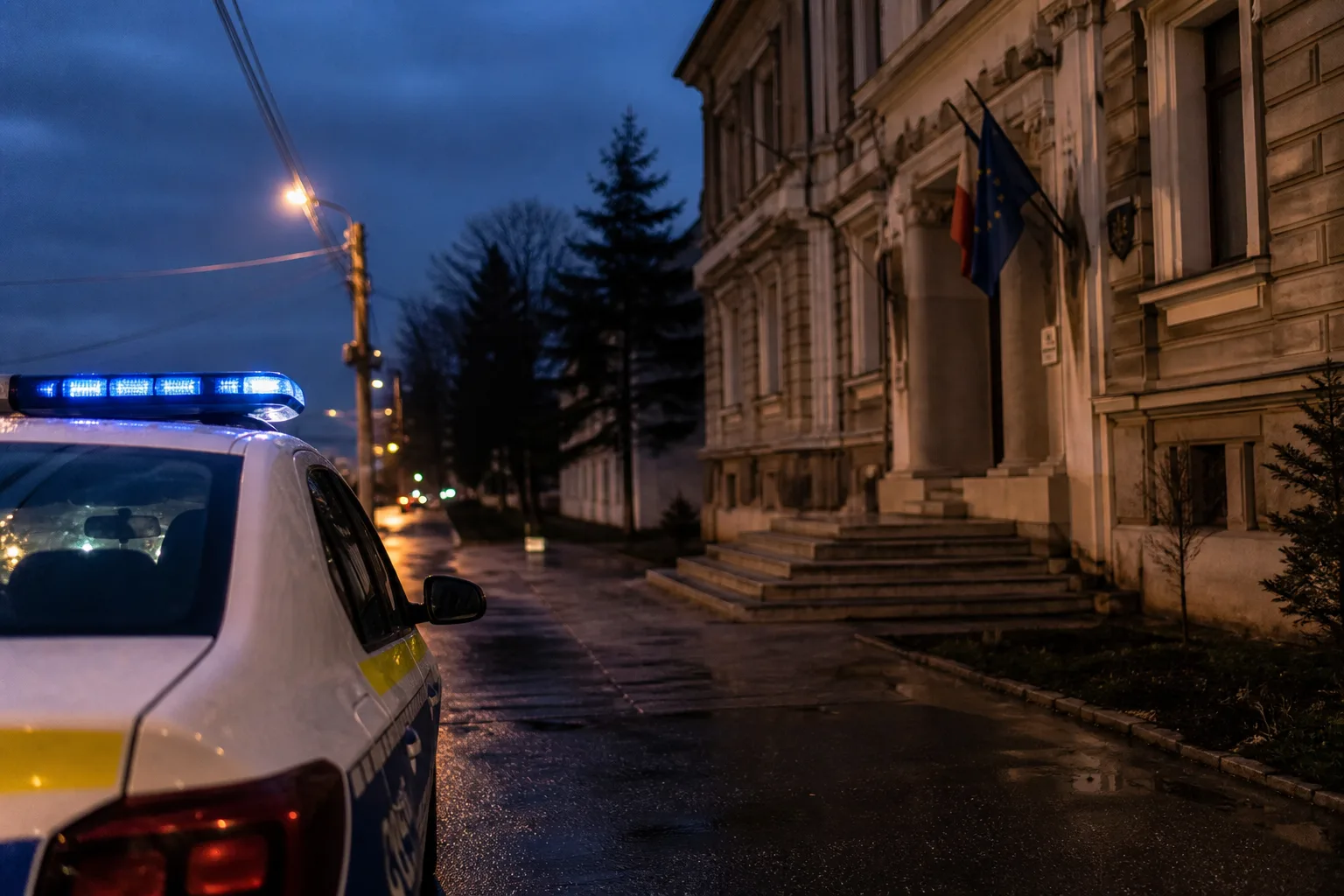 Derapaj pe Cuza Vodă, în Câmpulung: amendă de 865 de lei și permis reținut