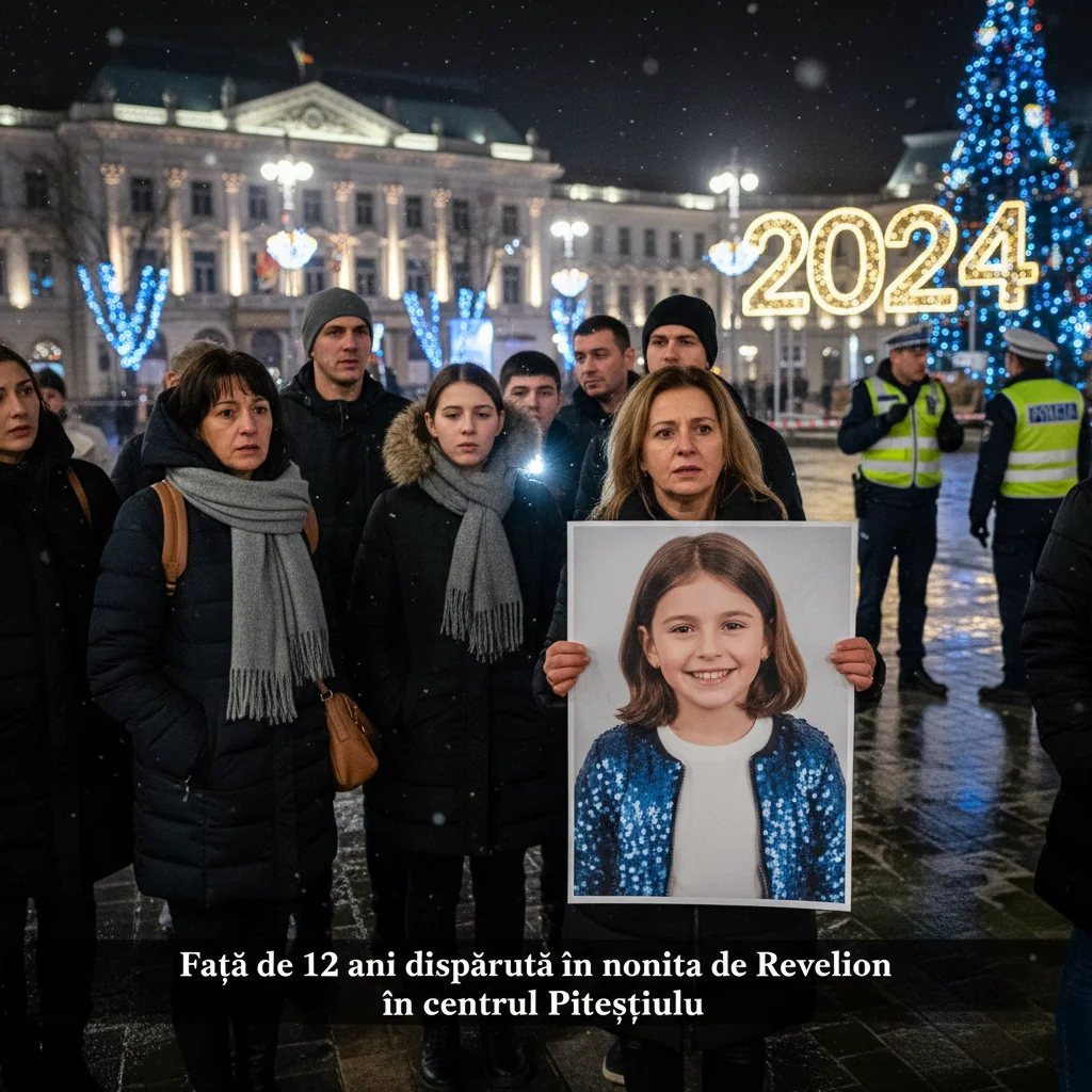 Căutări în Pitești după dispariția unei fete de 12 ani în noaptea de Revelion