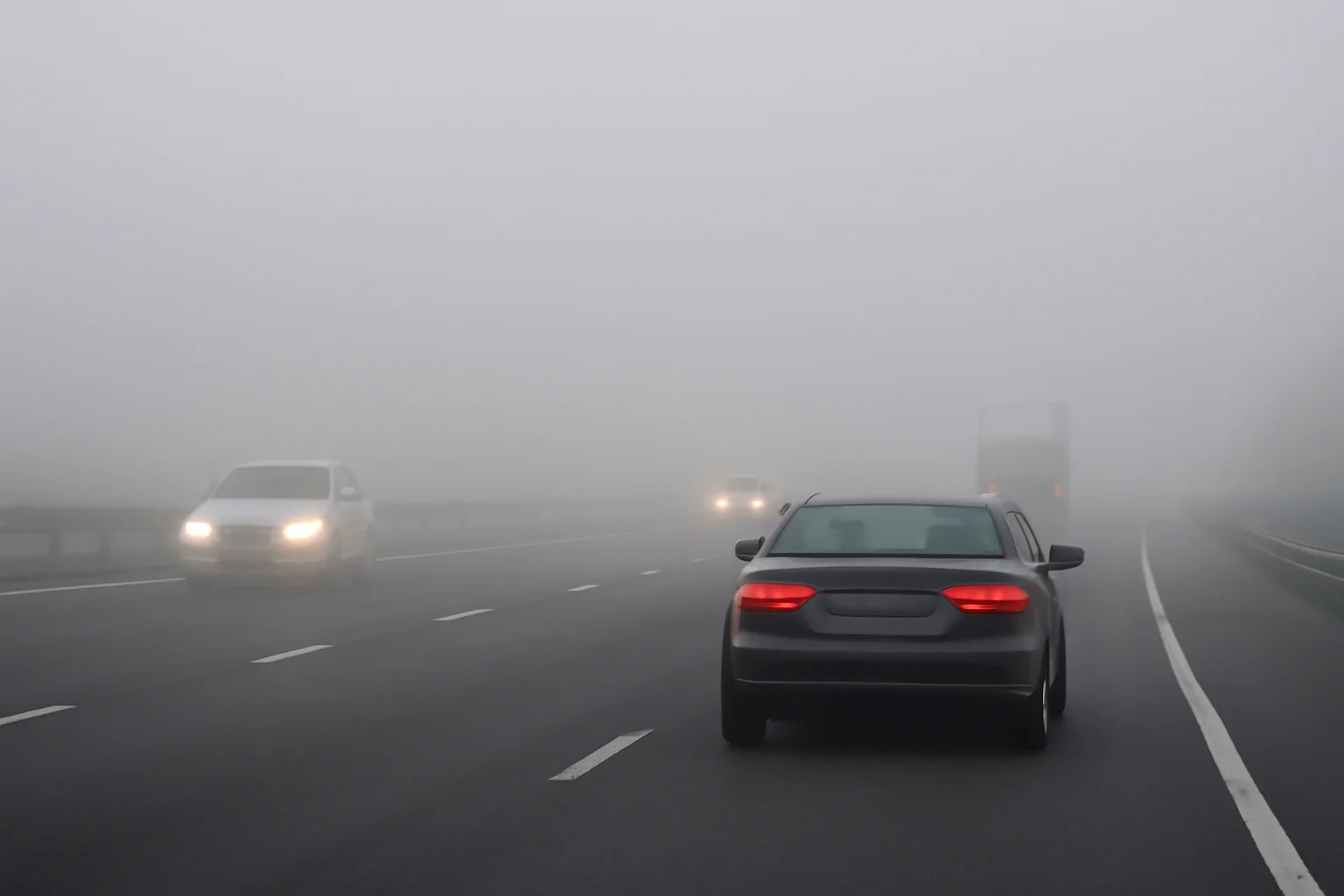 Ceață densă pe autostrada A1 București–Pitești: avertizare pentru șoferii din zona Pitești