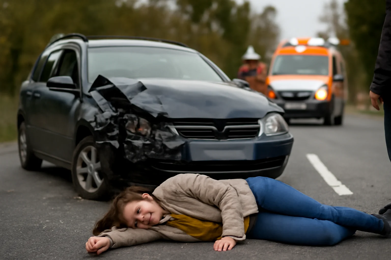 Coliziune între două autoturisme pe DN 7, la Călinești: o femeie rănită și transportată la spital