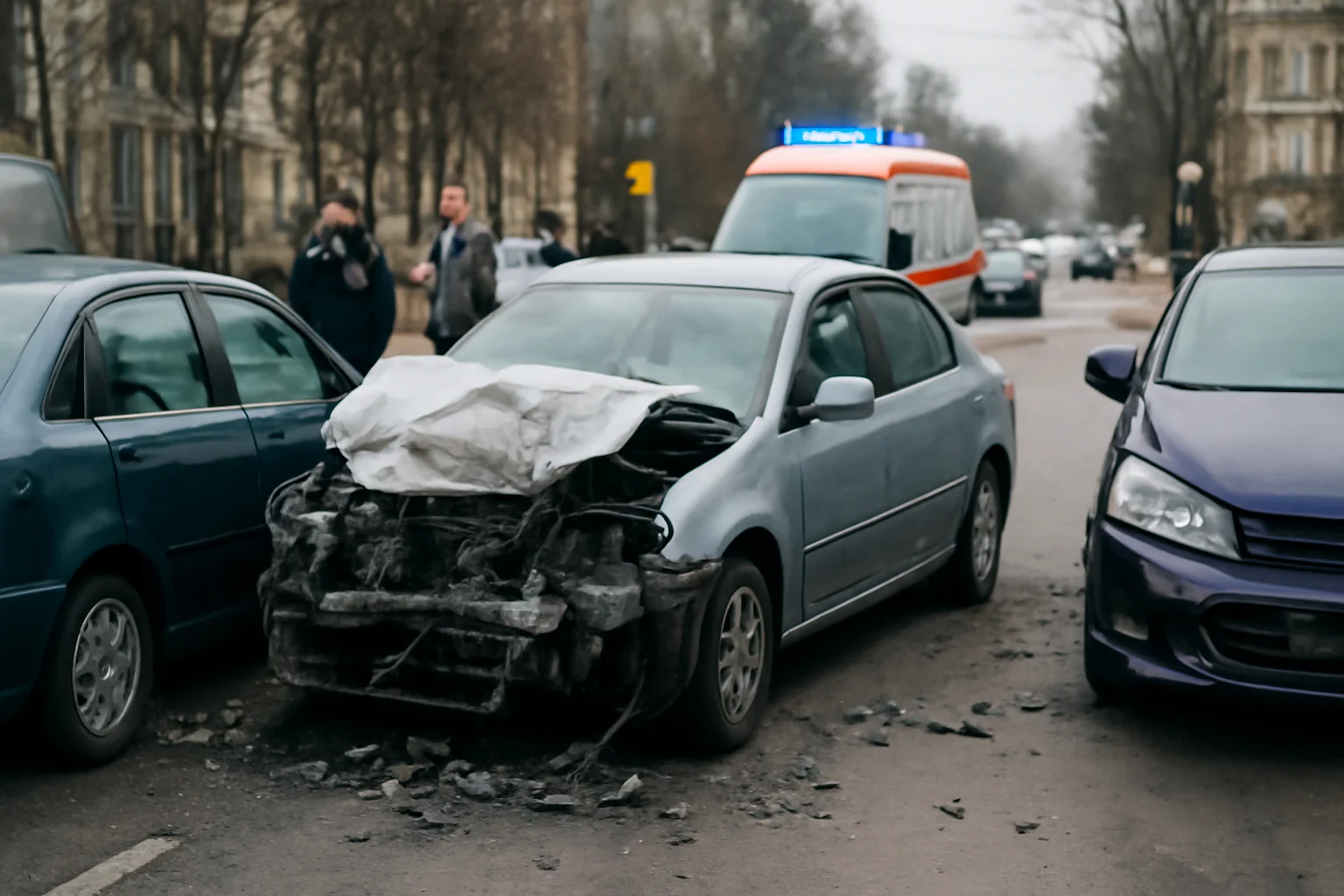 Coliziune rutieră în Pitești soldată cu răniți; trei mașini avariate