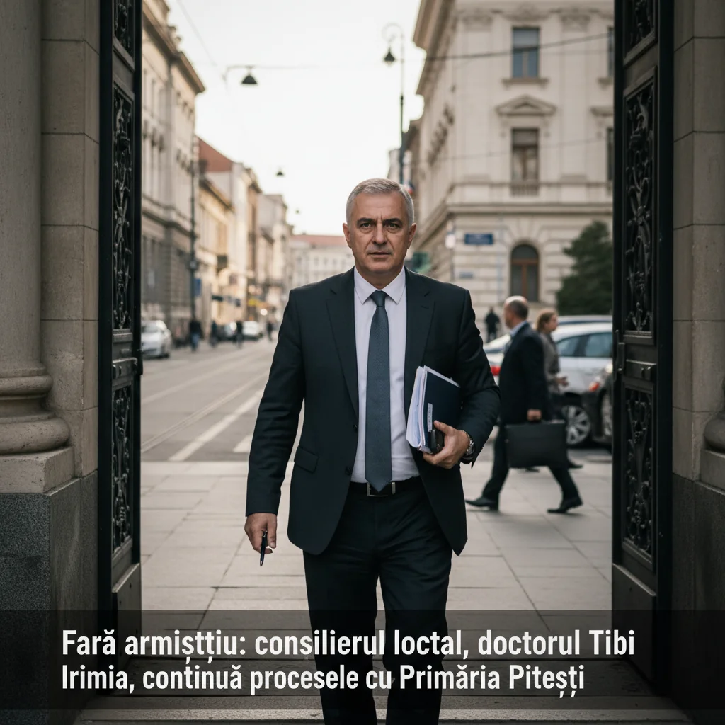 Consilierul local dr. Tibi Irimia continuă procesele împotriva Primăriei Pitești fără armistițiu