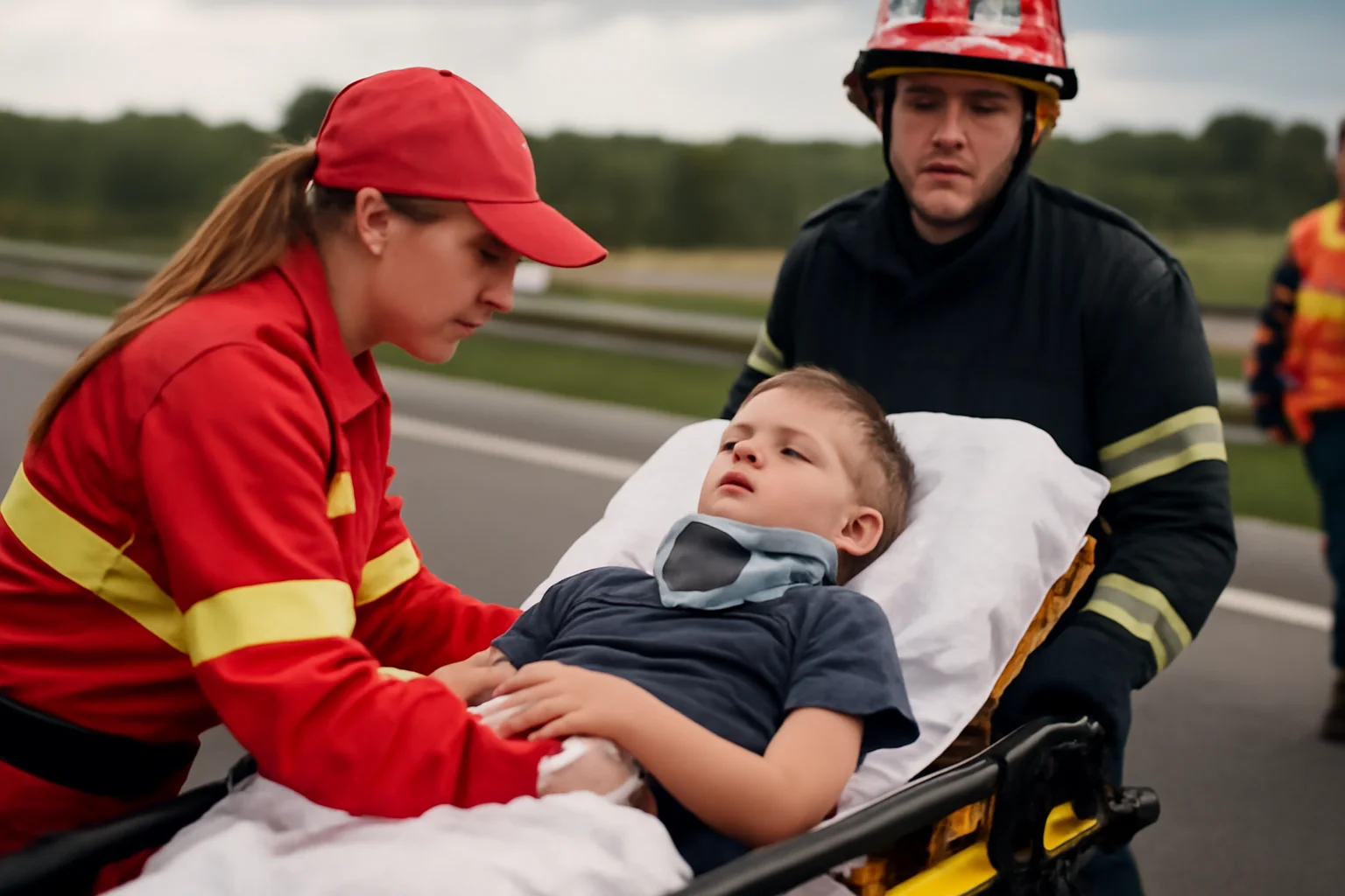 Copil de 9 ani din Pitești, rănit grav într-un accident pe A1, în județul Argeș