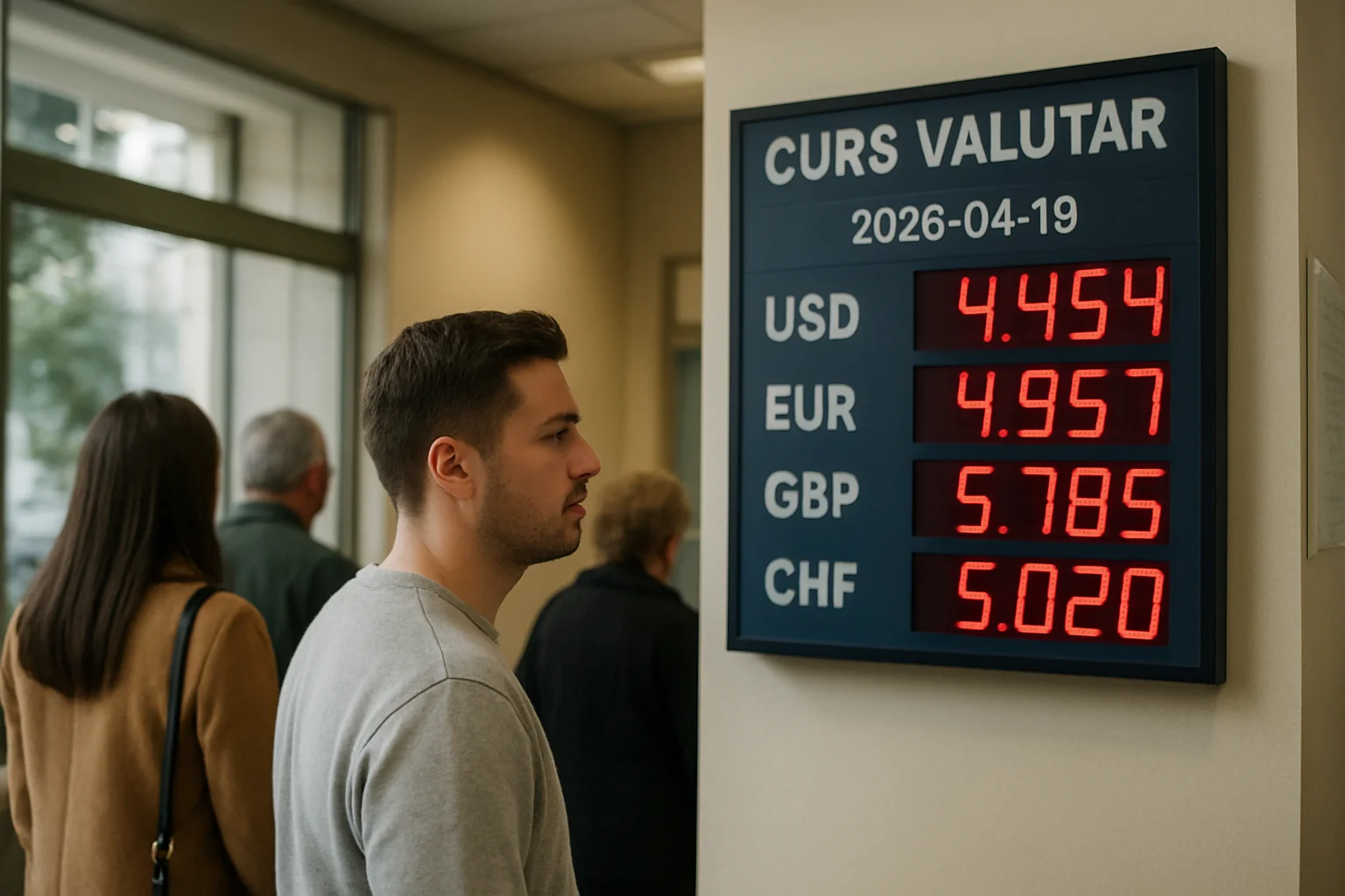 Curs valutar azi (BNR) – 2026-04-19