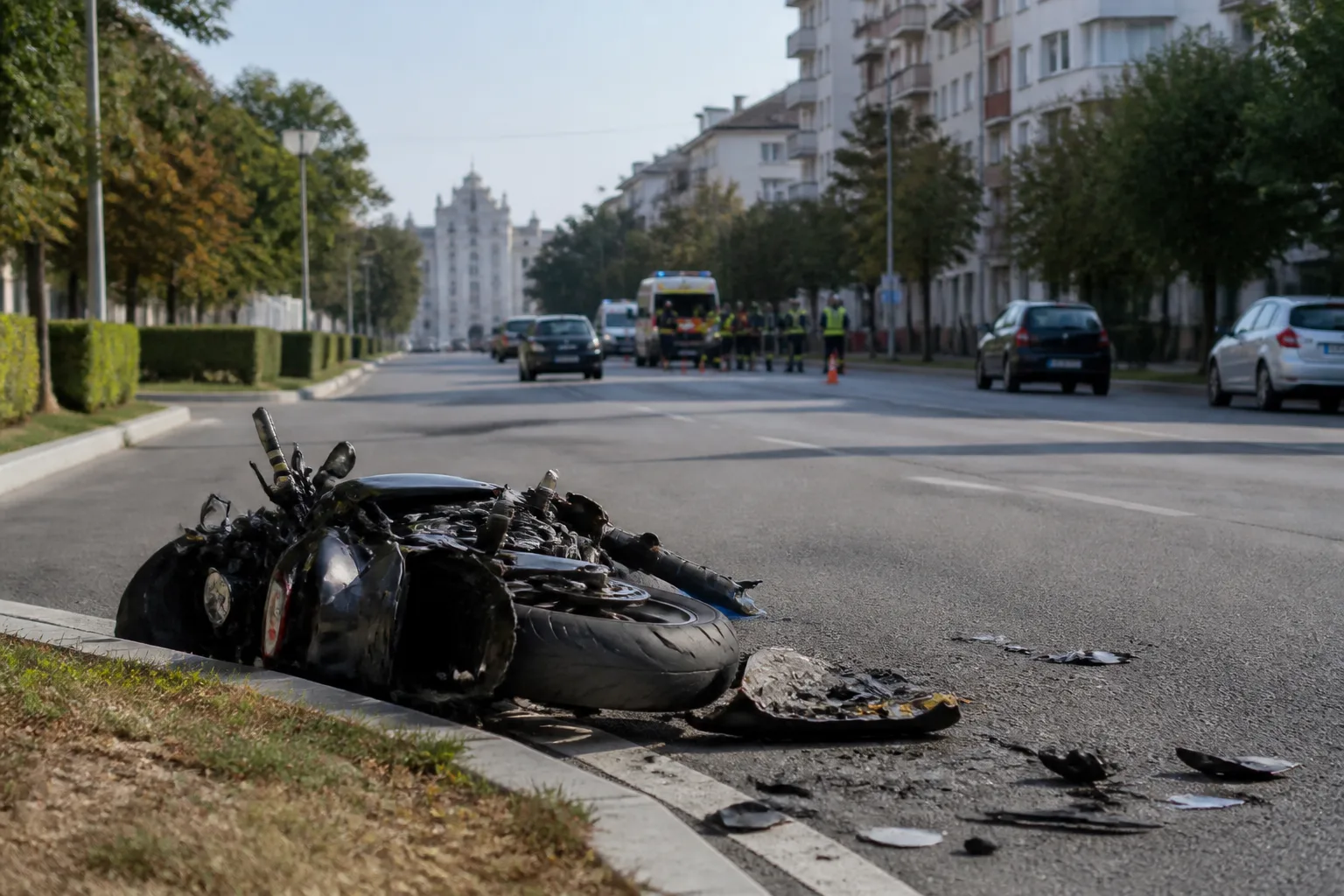 DN 65, Lunca Corbului: mașină răsturnată, tânăr de 26 de ani rănit