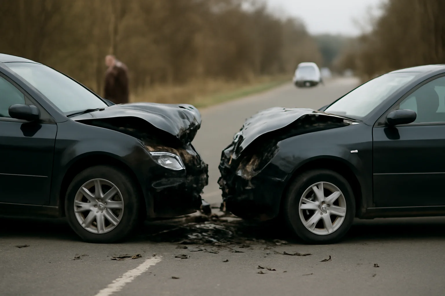 Două persoane rănite ușor într-un accident pe DN 7, la ieșirea din Pitești