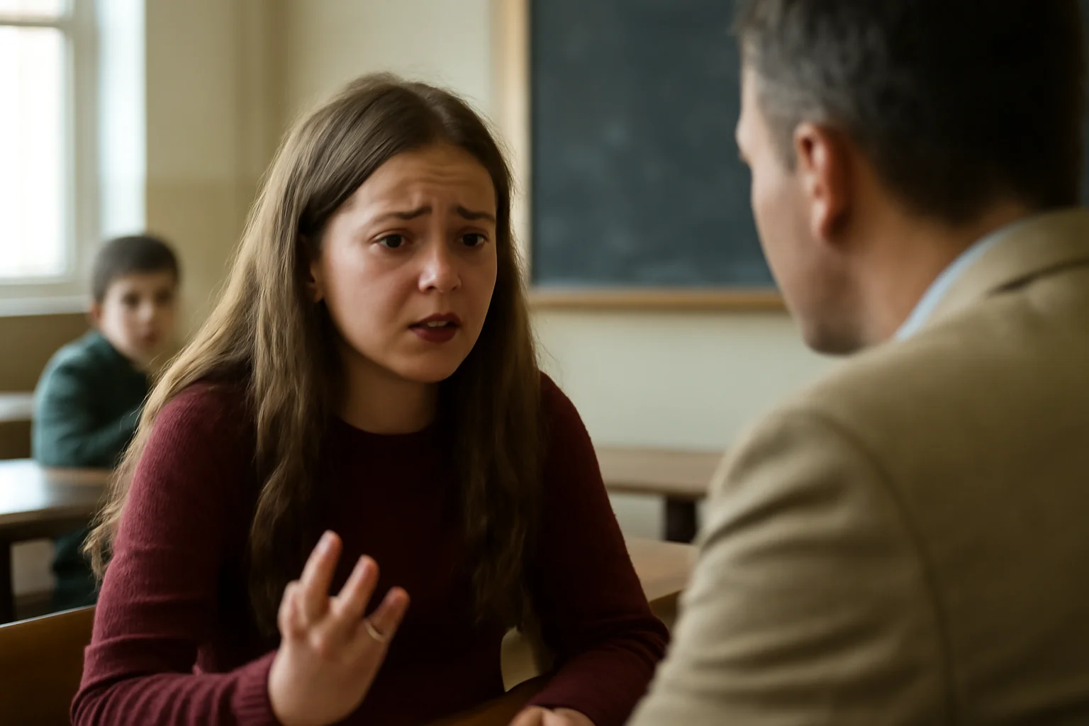 elevă de 13 ani își acuză profesorul de comportament abuziv