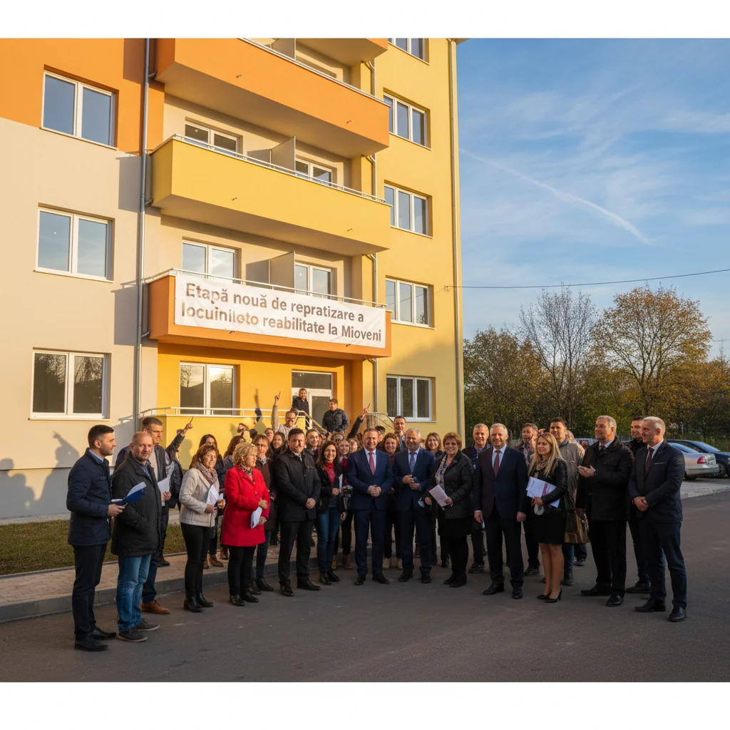 Etapă nouă de repartizare a locuințelor reabilitate la Mioveni, anunțată pentru locatarii din zona Pitești