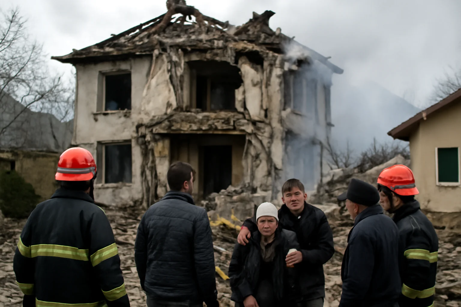 Explozie în locuință la Pitești: două persoane rănite grav