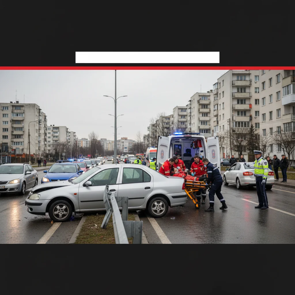 Femeie transportată de urgență la spital
