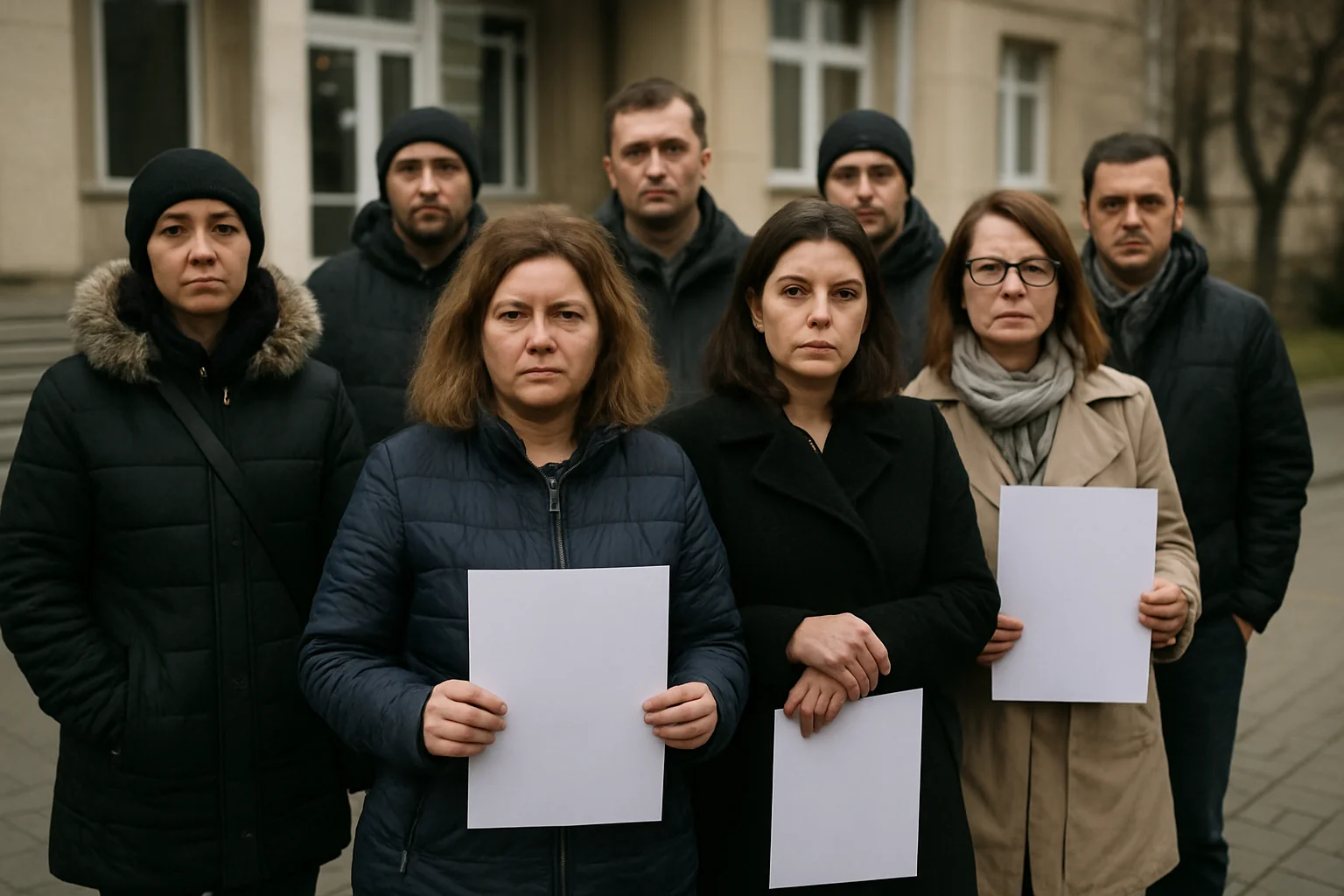 Grefierii din Pitești continuă protestele pentru salarii
