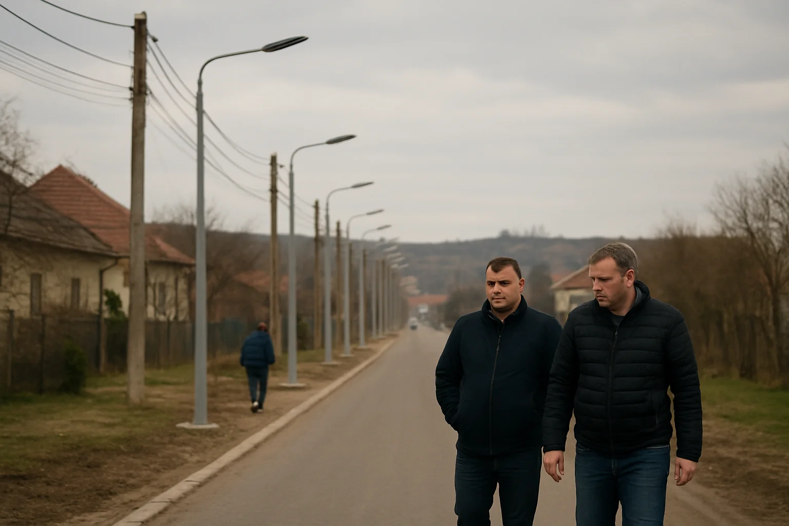 Iluminat public modernizat pe strada Caisului