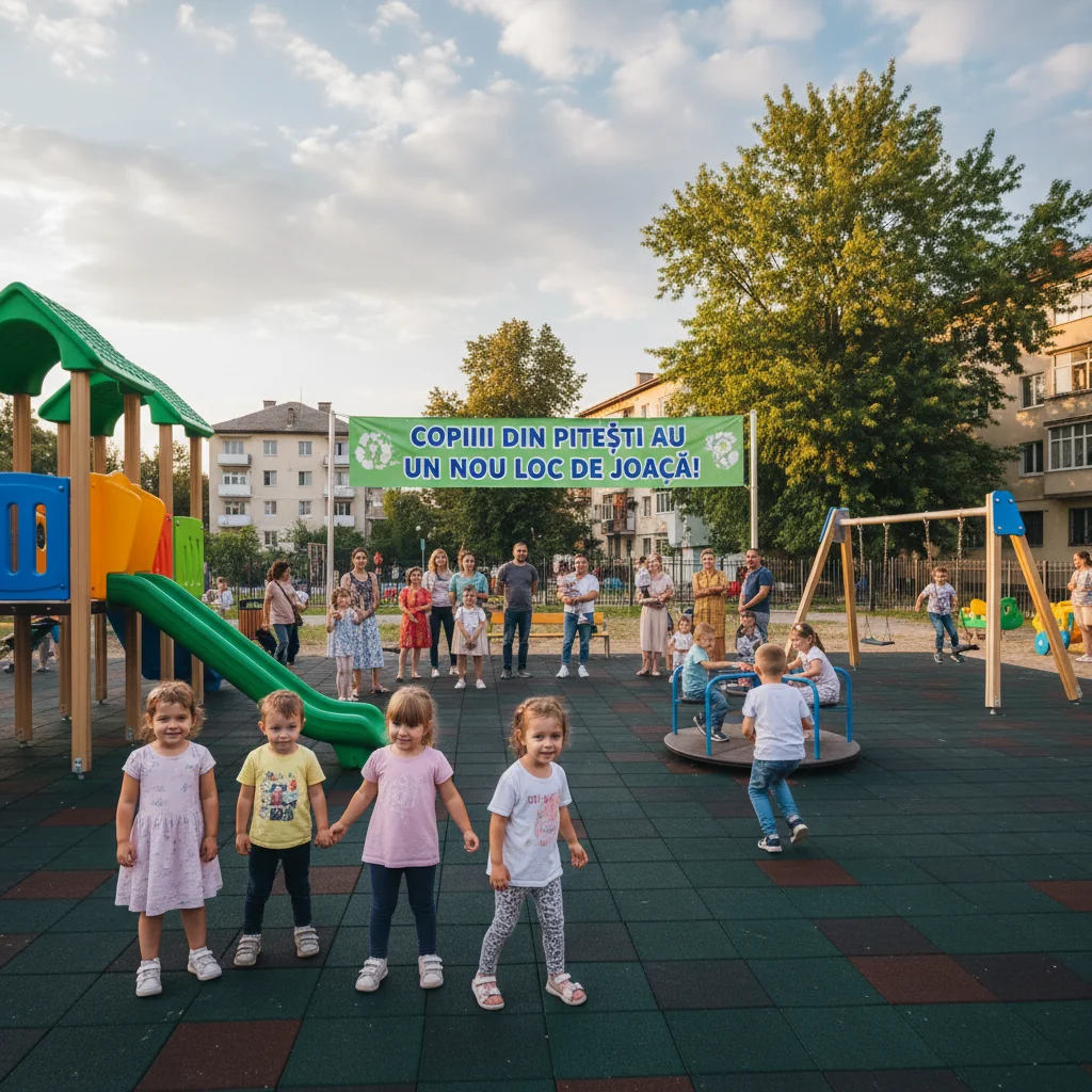 Inaugurare nou loc de joacă pentru copii