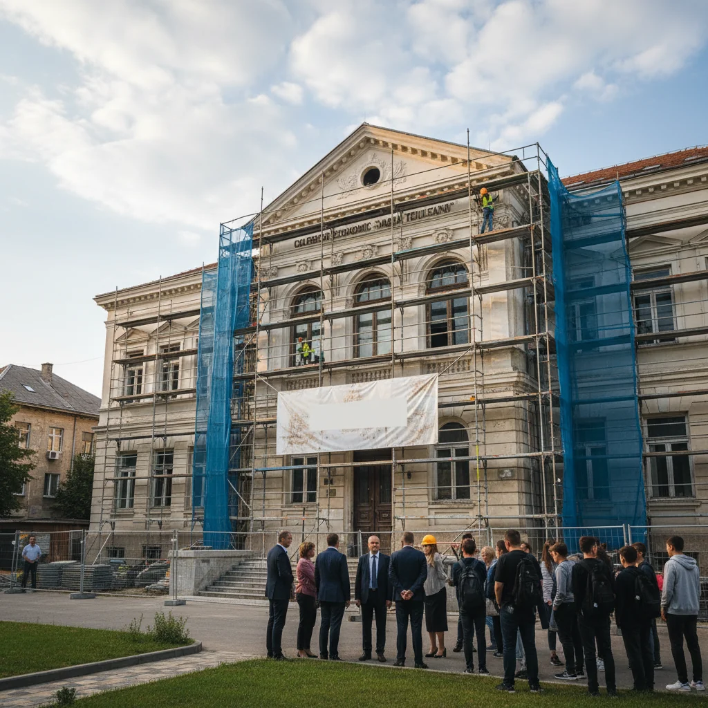 Încep lucrările de reabilitare la Colegiul Economic Maria Teiuleanu
