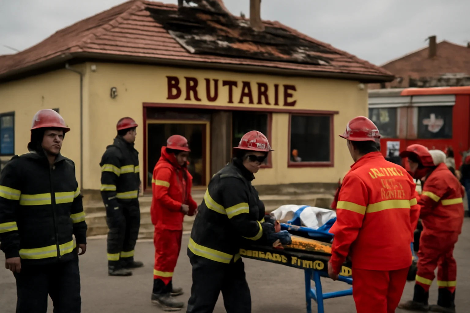 Intervenție amplă a salvatorilor după un accident la o brutărie din Ștefănești, lângă Pitești