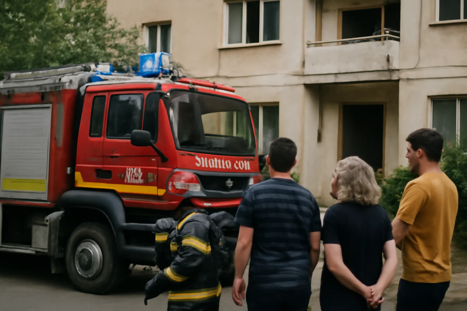 Intervenție urgentă a pompierilor într-un apartament din Pitești