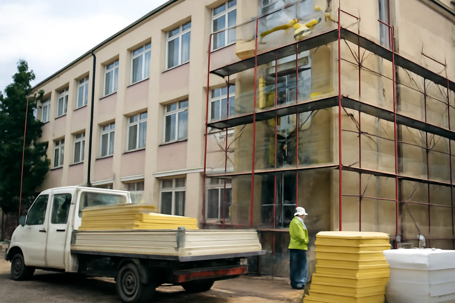 Lucrările de renovare energetică la Colegiul Economic „Maria Teiuleanu” din Pitești vor continua cu un nou contract