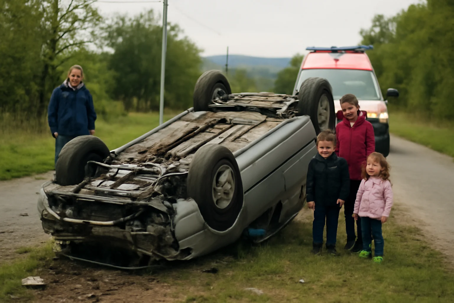 Patru persoane rănite, între care doi copii, într-un accident rutier la Drăganu, județul Argeș. Echipaje din Pitești au intervenit la fața locului