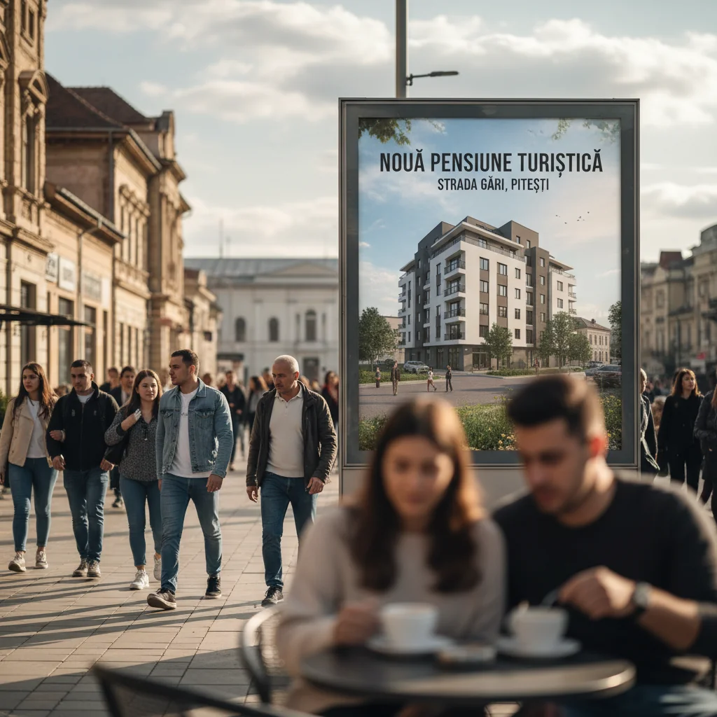 Pensiune turistică cu panouri fotovoltaice propusă pe strada Gării din Pitești