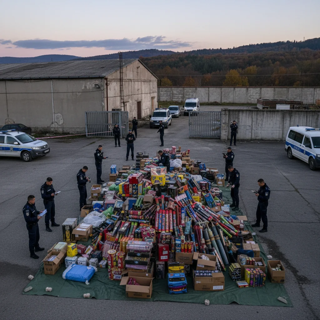 Percheziții la Pitești și captură record de articole pirotehnice în județul Argeș