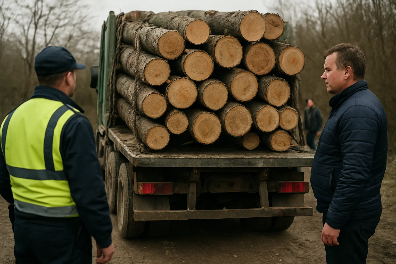 Poliția a confiscat lemn transportat ilegal în Corbi