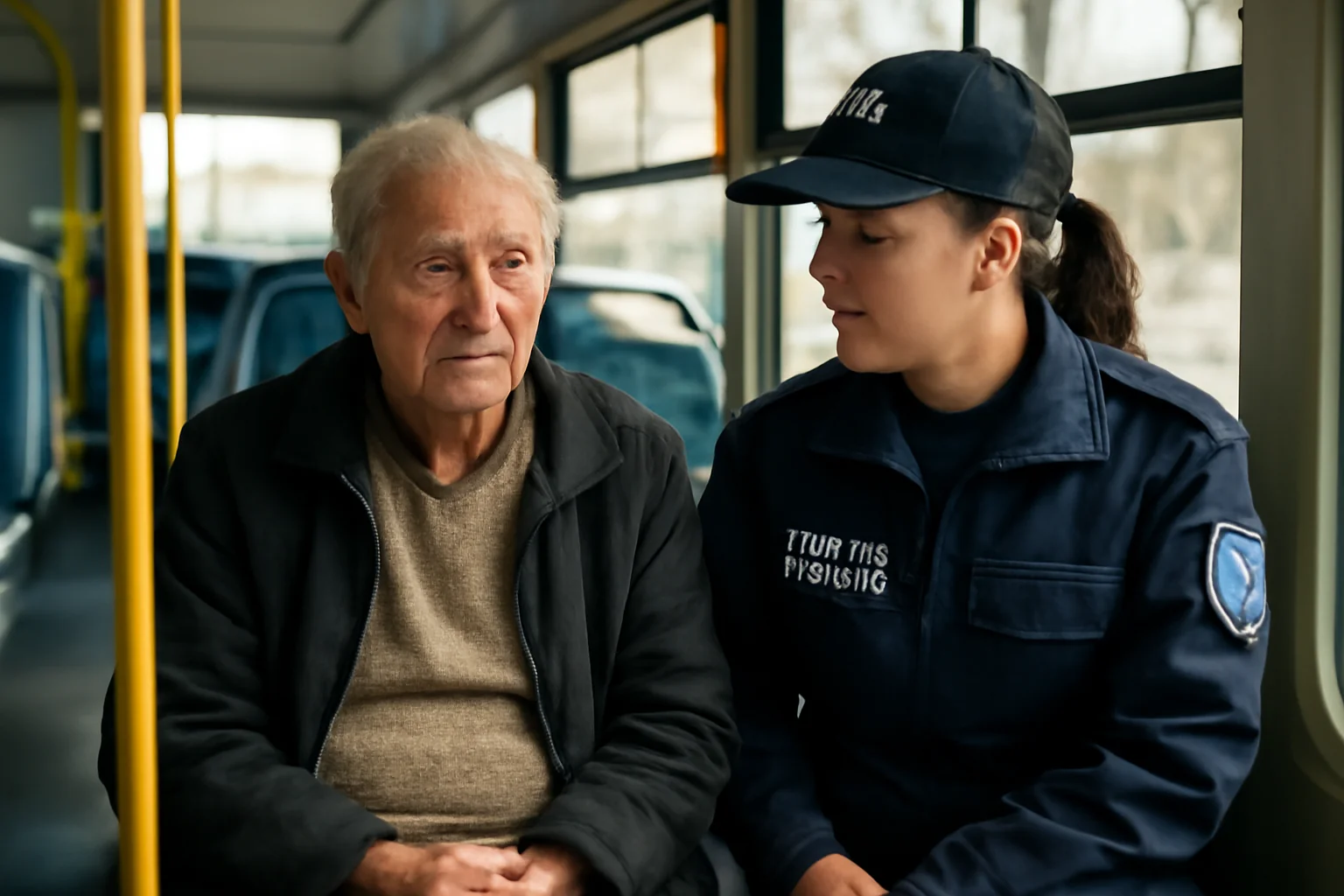 Poliția Locală din Pitești intervine pentru a aduce acasă un senior confuz găsit în mijlocul transportului public