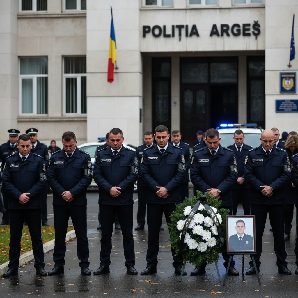 Polițist din Argeș mort într-un accident rutier pe DN 73C, doliu la IPJ Argeș și la Pitești