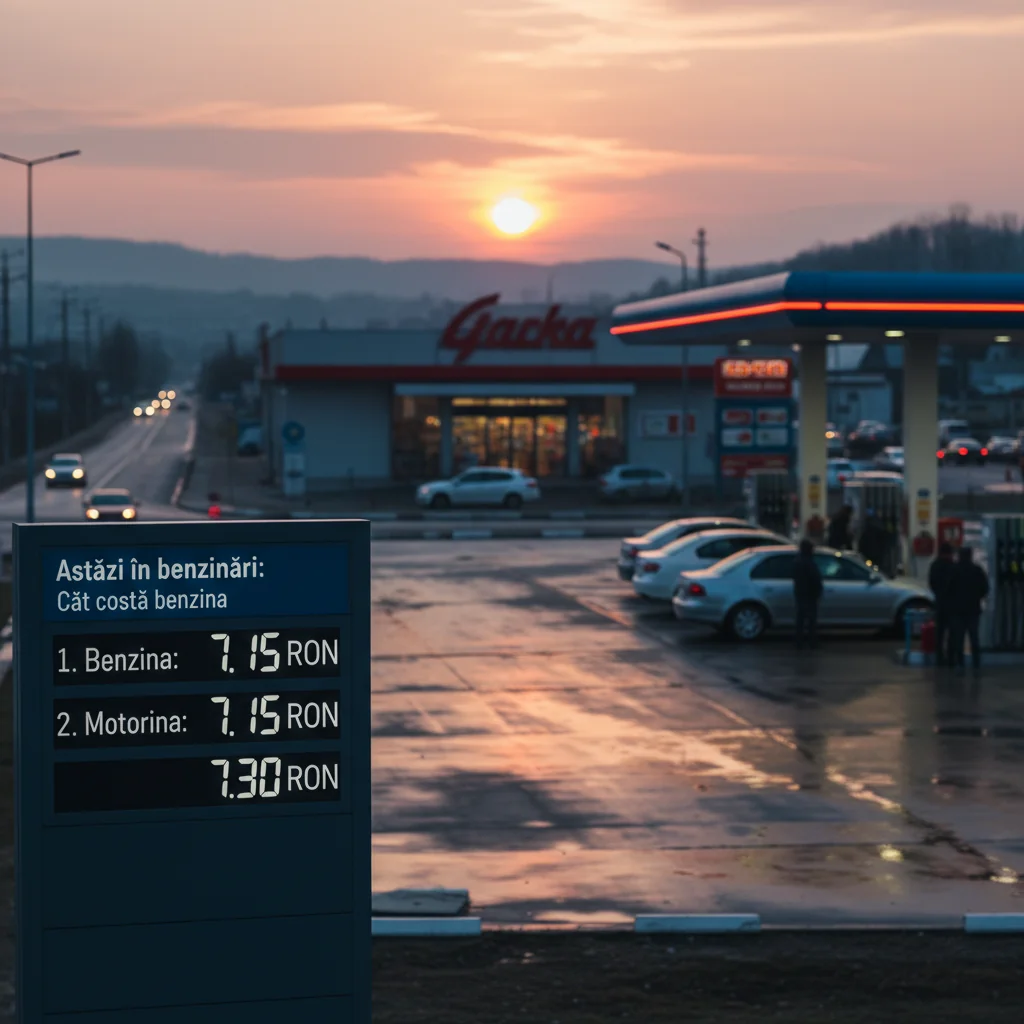 Prețurile actuale la benzină și motorină în stațiile din zonă, astăzi