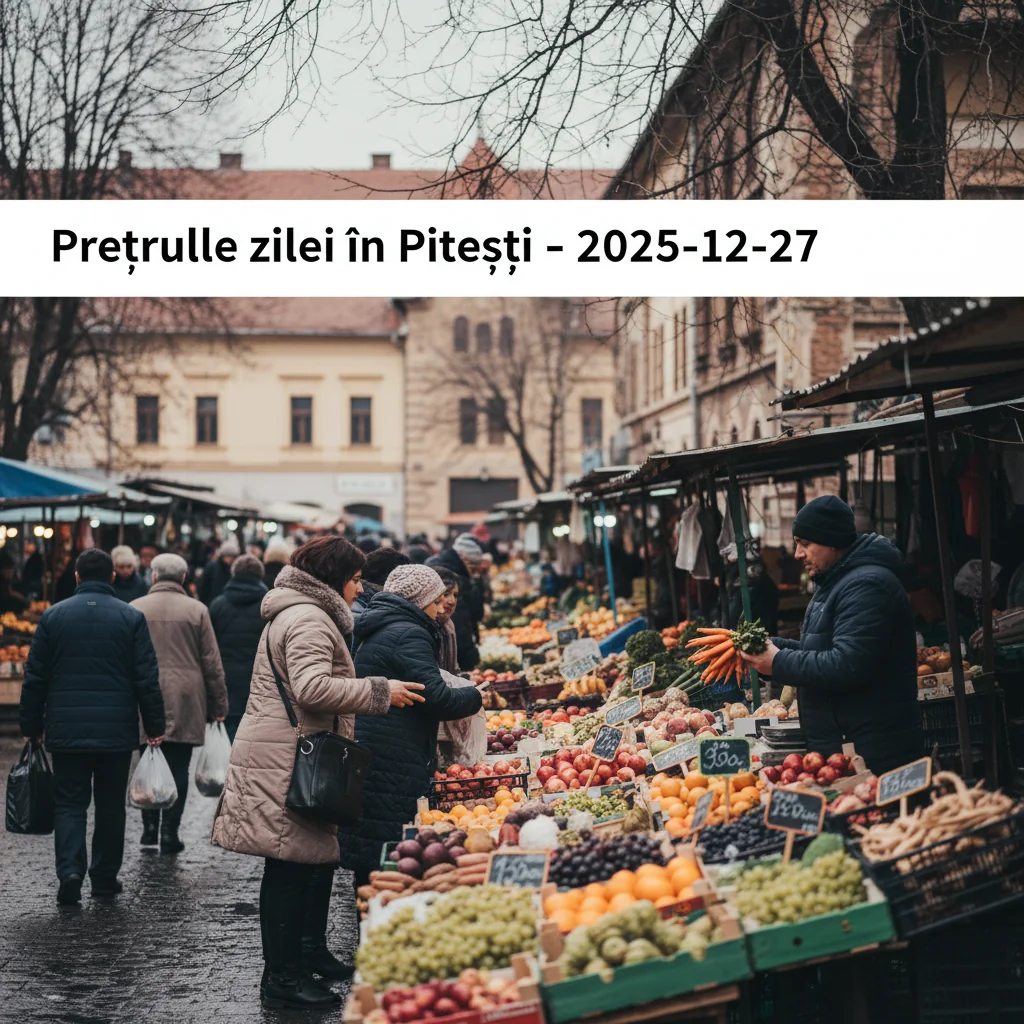 Prețurile zilei în Pitești – 2025-12-27