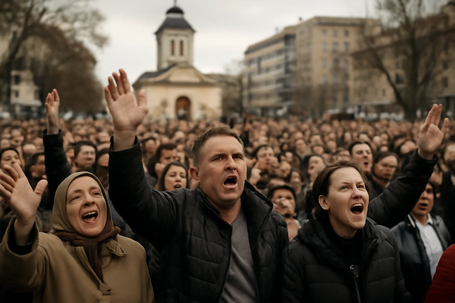 Sărbătoarea Învierii Domnului: emoție și mii de voci în Pitești